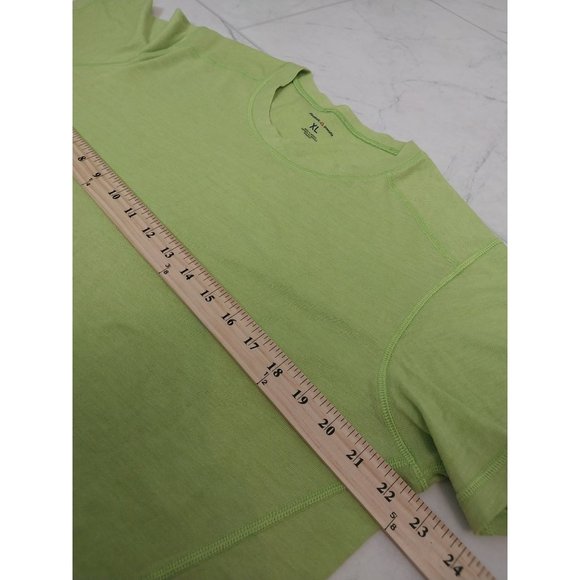 Reebok CrossFit Lime Green Athletic Workout T Shirt Men's Sz XL - Picture 6 of 8